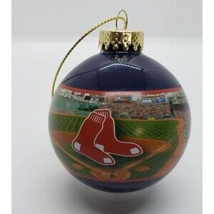 MLB Forever Red Sox Glass Ball Ornament 2014